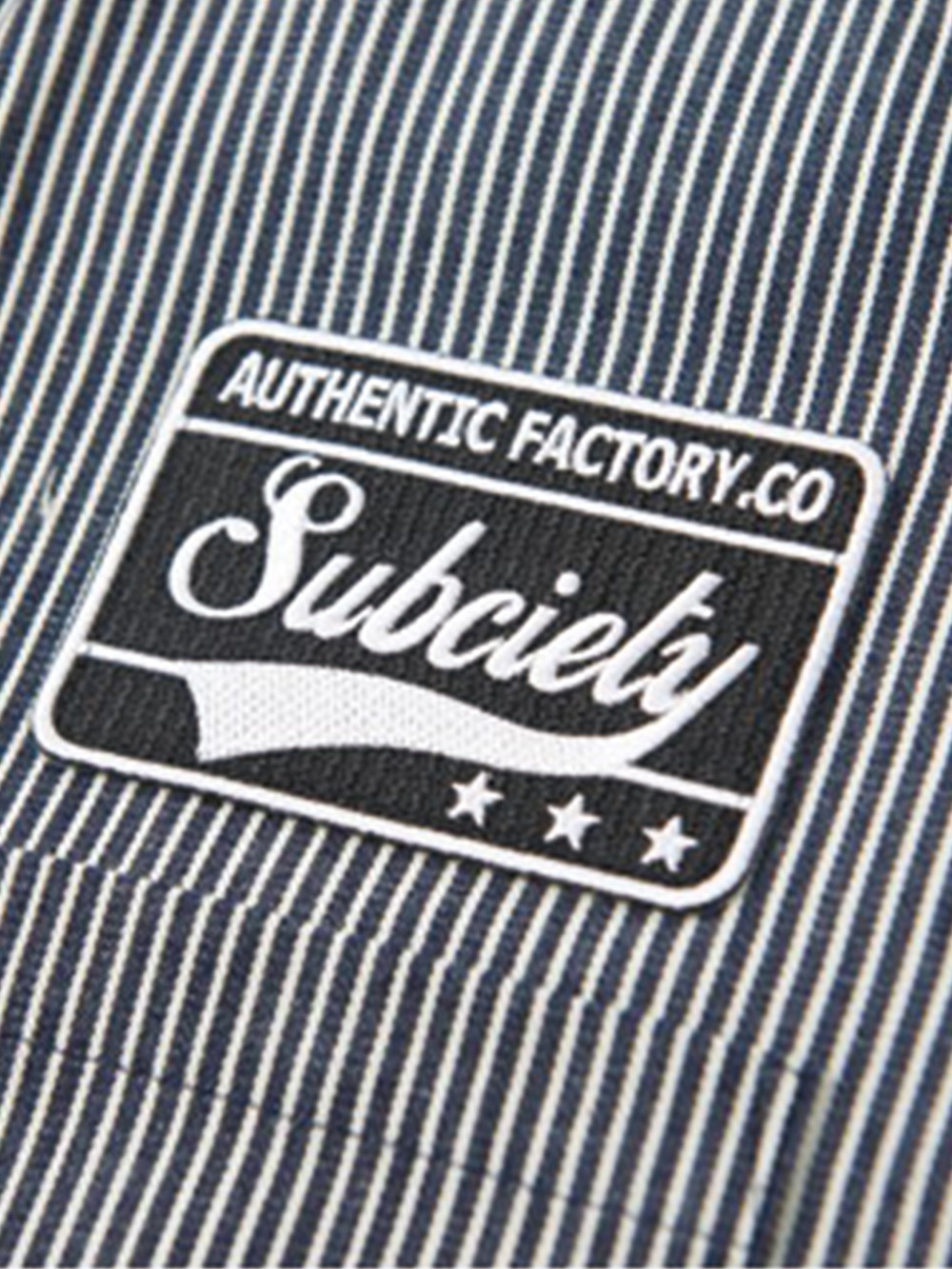 SUBCIETY - EMBLEM SHIRT L/S-STRIPE- | DOLL