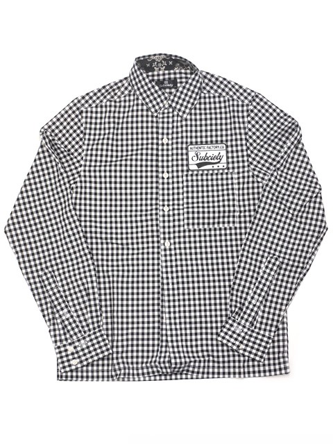 服/ファッション Subciety EMBLEM SHIRT L/S - STRIPE - SUBCIETY - EMBLEM SHIRT L/S-STRIPE- | DOLL