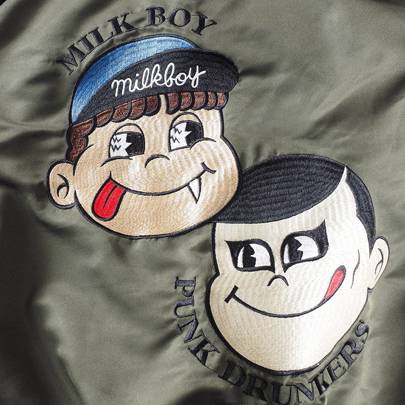 PUNK DRUNKERS パンクドランカーズ　ミルクボーイ　ジャケット PUNK DRUNKERS - [PDSxLAND BY MILKBOY] BIGシルエットMA-1.JKT | DOLL