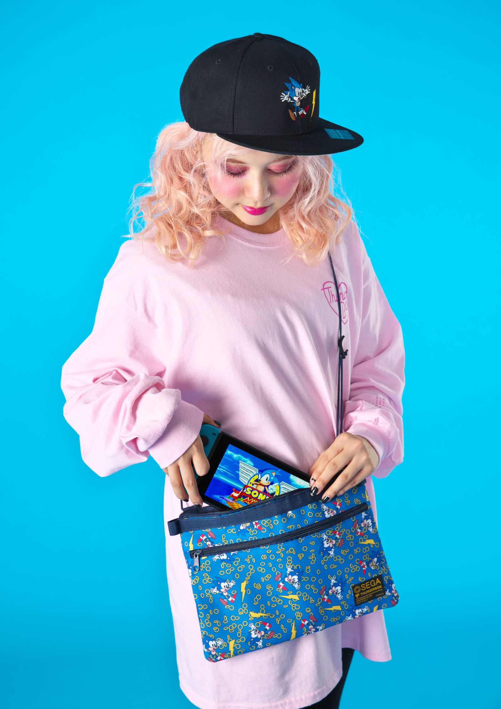 サンダーボックス THUNDERBOX ×ソニック 柄トート 謎の店 | COSMIC 