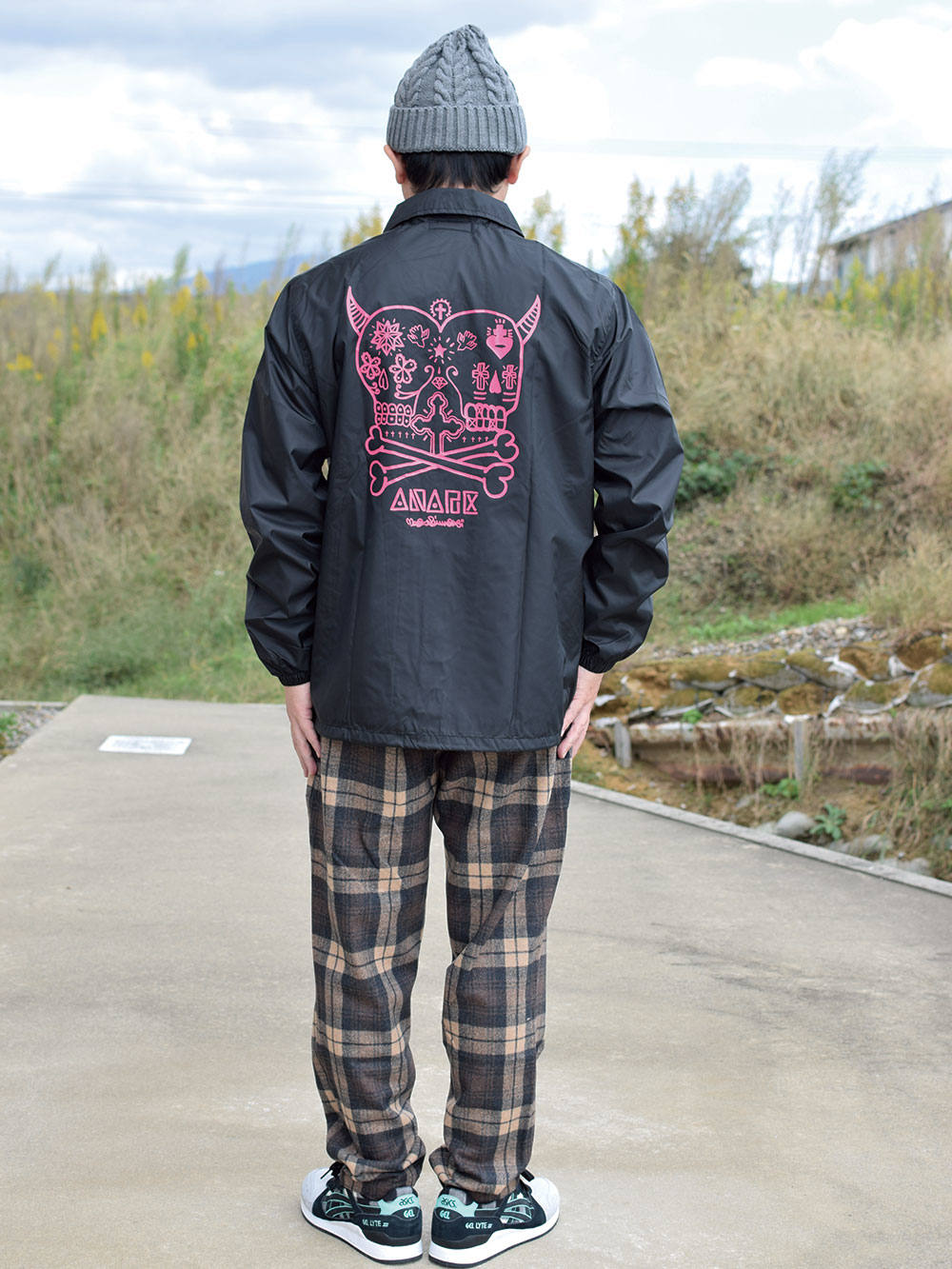 美品 ANARC of hex MAO SKULL コーチジャケット Sサイズ ANARC of hex - MAO SKULL COACH-JKT | DOLL